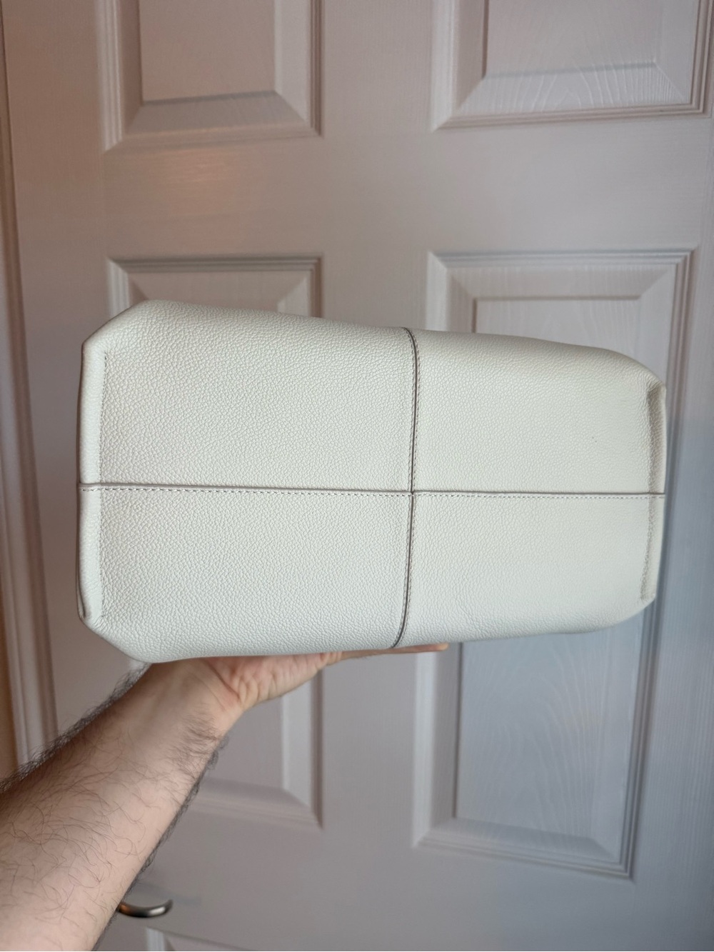 Polene Numéro Neuf EDITION TEXTURED CHALK Shoulder Bag - Picture 5 of 9